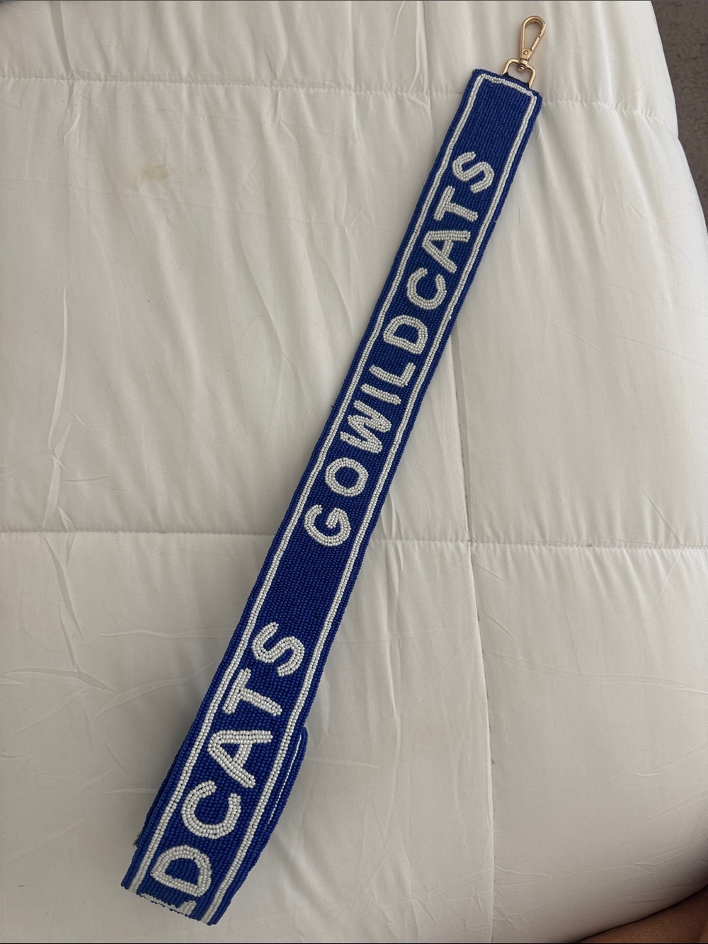 Kentucky Wildcats Blue Beaded Purse Strap